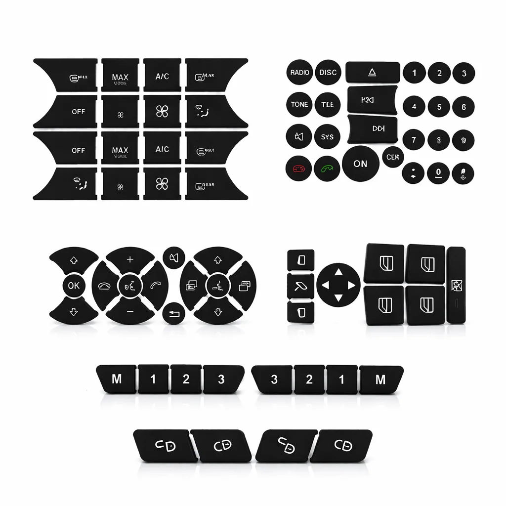 Mercedes Benz 2007-2014 Buttons Repair Kit Stickers